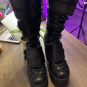 DollsKill Club Exx Platform Boots